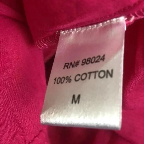 House of Harlow 1960 pink eyelet tiered cotton skirt Medium New with Tags - Picture 8 of 8